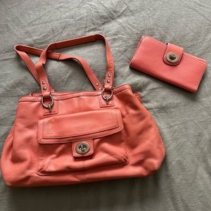 Coach matching purse and wallet